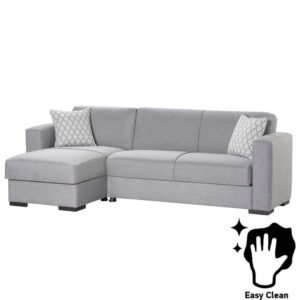 ΚΑΝΑΠΕΣ ΓΩΝΙΑ TORONTO ΓΚΡΙ 240*146*85 - Image 4