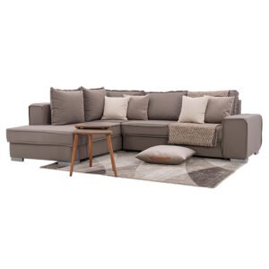 ΚΑΝΑΠΕΣ ΓΩΝΙΑ ΑΡΙΣΤΕΡΗ BELLE ΚΑΦΕ ΜΕ ΜΠΕΖ ΡΑΦΕΣ 260*205 ΜΕ ΑΠΟΣΠΩΜΕΝΑ ΜΑΞΙΛΑΡΙΑ - Image 3