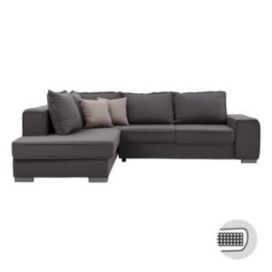 ΚΑΝΑΠΕΣ ΓΩΝΙΑ ΑΡΙΣΤΕΡΗ BELLE ΓΚΡΙ ΜΕ AN ΓΚΡΙ ΡΑΦΕΣ 260*205 ΜΕ ΑΠΟΣΠΩΜΕΝΑ ΜΑΞΙΛΑΡΙΑ - Image 3