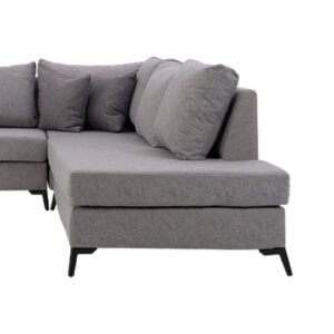 ΚΑΝΑΠΕΣ ΓΩΝΙΑ ΔΕΞΙΑ JULIA ΓΚΡΙ ΜΕ ΑΠΟΣΠΩΜΕΝΑ ΜΑΞΙΛΑΡΙΑ 278*257 - Image 4