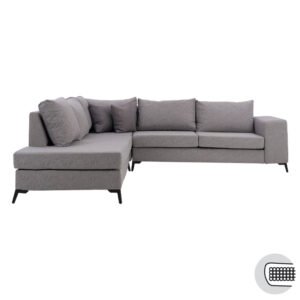 ΚΑΝΑΠΕΣ ΓΩΝΙΑ ΑΡΙΣΤΕΡΗ JULIA ΓΚΡΙ ΜΕ ΑΠΟΣΠΩΜΕΝΑ ΜΑΞΙΛΑΡΙΑ 278*257 - Image 3