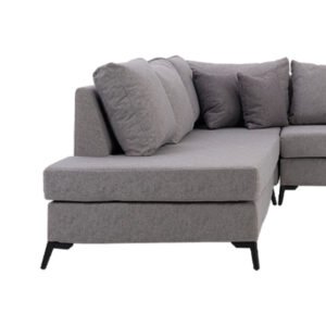 ΚΑΝΑΠΕΣ ΓΩΝΙΑ ΑΡΙΣΤΕΡΗ JULIA ΓΚΡΙ ΜΕ ΑΠΟΣΠΩΜΕΝΑ ΜΑΞΙΛΑΡΙΑ 278*257 - Image 4