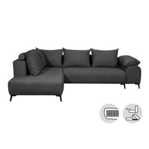 ΚΑΝΑΠΕΣ ΓΩΝΙΑ MADRID ΓΚΡΙ ΑΡΙΣΤΕΡΗ 271*203*80 - Image 4