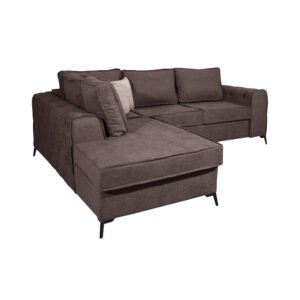 ΚΑΝΑΠΕΣ ΓΩΝΙΑ ΑΡΙΣΤΕΡΗ STAR ΚΑΦΕ-ΜΠΕΖ 280*210*85 ΜΕ ΑΠΟΣΠΩΜΕΝΑ ΜΑΞΙΛΑΡΙΑ - Image 3