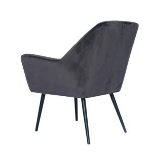 ΥΦΑΣΜΑΤΙΝΗ ΠΟΛΥΘΡΟΝΑ 17148 ΓΚΡΙ ΜΕ ΜΑΥΡΑ ΜΕΤΑΛΛΙΚΑ ΠΟΔΙΑ 65*66*76 - Image 3