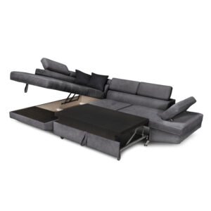 ΓΩΝΙΑΚΟΣ ΚΑΝΑΠΕΣ ΚΡΕΒΑΤΙ ΜΕ ΑΠΟΘΗΚΕΥΤΙΚΟ ΧΩΡΟ 278*192*79 - Image 5