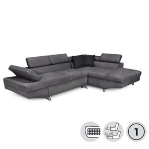 ΓΩΝΙΑΚΟΣ ΚΑΝΑΠΕΣ ΚΡΕΒΑΤΙ ΜΕ ΑΠΟΘΗΚΕΥΤΙΚΟ ΧΩΡΟ 278*192*79 - Image 3