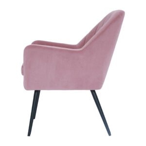 ΥΦΑΣΜΑΤΙΝΗ ΠΟΛΥΘΡΟΝΑ 17148 ΡΟΖ ΑΝΤΙΚΕ ΜΕ ΜΑΥΡΑ ΜΕΤΑΛΛΙΚΑ ΠΟΔΙΑ 65*66*75 rmchr - Image 4