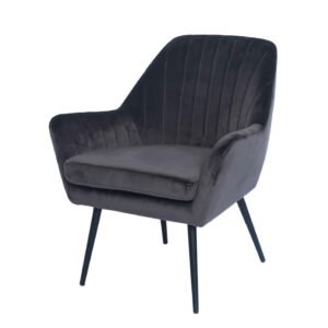 ΥΦΑΣΜΑΤΙΝΗ ΠΟΛΥΘΡΟΝΑ 17148 ΓΚΡΙ ΜΕ ΜΑΥΡΑ ΜΕΤΑΛΛΙΚΑ ΠΟΔΙΑ 65*66*76 rmchr - Image 3