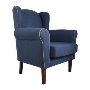 ΠΟΛΥΘΡΟΝΑ Maria ΜΠΛΕ ΜΕ ΚΡΕΜ ΡΙΓΑ 84*77*101εκ rmchr - Image 3