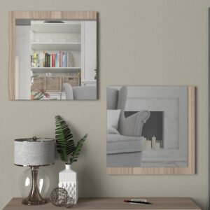 ΣΕΤ 2 ΚΑΘΡΕΦΤΕΣ ΤΟΙΧΟΥ Charles GREY OAK 60*60εκ - Image 3