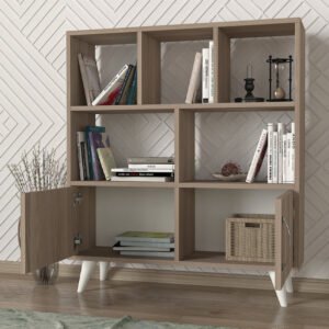ΒΙΒΛΙΟΘΗΚΗ-ΡΑΦΙΕΡΑ Orbit GREY OAK 90*22*105 - Image 3