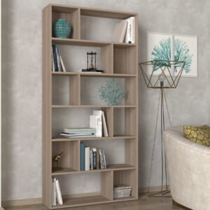 ΒΙΒΛΙΟΘΗΚΗ-ΡΑΦΙΕΡΑ Spear GREY OAK 90*26*184 - Image 3