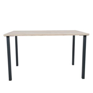 ΤΡΑΠΕΖΙ ΤΡΑΠΕΖΑΡΙΑΣ S 1132 GREY OAK ΜΕ ΑΝΘΡΑΚΙ ΜΕΤΑΛΛΙΚΑ ΠΟΔΙΑ 130*80*75 - Image 5