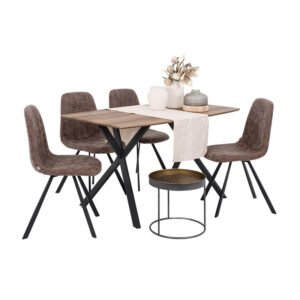 ΚΑΡΕΚΛΑ ΤΡΑΠΕΖΑΡΙΑΣ ΚΑΦΕ ΤΕΧΝΟΔΕΡΜΑ 45,5*45*90 4975-1 - Image 4