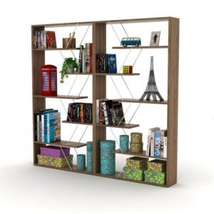 ΒΙΒΛΙΟΘΗΚΗ "Rafael" ΚΑΡΥΔΙ-ΧΡΩΜΙΟ 84*24*157 - Image 3