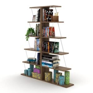 ΒΙΒΛΙΟΘΗΚΗ "Rafael" ΜΙΝΙ ΚΑΡΥΔΙ-ΧΡΩΜΙΟ 65*22*146 - Image 4