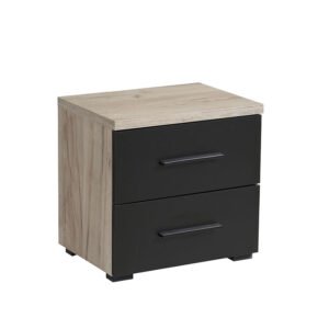 ΚΟΜΟΔΙΝΟ ETIDA NO2F GREY OAK-ΜΑΥΡΟ 44.5*33.5*43 - Image 3