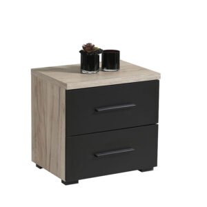 ΚΟΜΟΔΙΝΟ ETIDA NO2F GREY OAK-ΜΑΥΡΟ 44.5*33.5*43 - Image 4