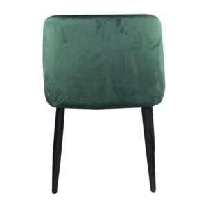 RAP Πολυθρόνα Μέταλλο Βαφή Μαύρο, Ύφασμα Velure Forest Green 53x54x78cm - Image 4