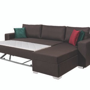 ΓΩΝΙΑΚΟΣ ΚΑΝΑΠΕΣ ΚΡΕΒΑΤΙ TORINO ΜΕ ΑΠΟΘΗΚΕΥΤΙΚΟ ΧΩΡΟ - Image 1