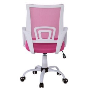 ΚΑΡΕΚΛΑ ΓΡΑΦΕΙΟΥ ΑΣΠΡΗ-ΡΟΖ ΜΕ ΑΝΑΚΛΙΣΗ - Image 4