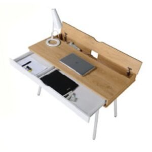 ΓΡΑΦΕΙΟ DENIS ΛΕΥΚΟ-ΦΥΣΙΚΟ ΞΥΛΟ - Image 2