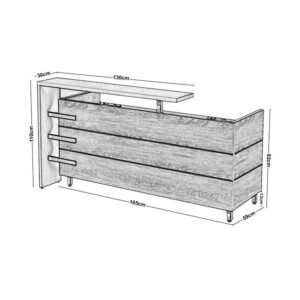 ΓΡΑΦΕΙΟ PRO ΥΠΟΔΟΧΗΣ ΜΑΥΡΟ-ΚΑΡΥΔΙ - Image 2