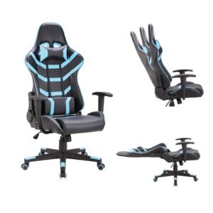 ΚΑΡΕΚΛΑ GAMING ΜΑΥΡΗ-ΓΑΛΑΖΙΑ - Image 1