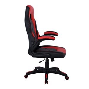 ΚΑΡΕΚΛΑ GAMING ΜΕ ΑΝΑΚΛΙΝΟΜΕΝΑ ΜΠΡΑΤΣΑ ΜΑΥΡΗ-ΚΟΚΚΙΝΗ - Image 3