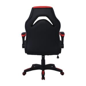 ΚΑΡΕΚΛΑ GAMING ΜΕ ΑΝΑΚΛΙΝΟΜΕΝΑ ΜΠΡΑΤΣΑ ΜΑΥΡΗ-ΚΟΚΚΙΝΗ - Image 4