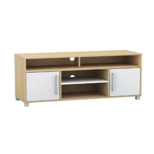 Έπιπλο TV Απόχρωση Σημύδας - Άσπρο - Image 1