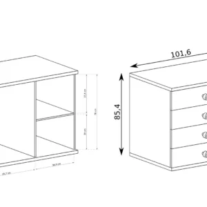 ΣΥΡΤΑΡΙΕΡΑ CALI 102X41X86 - Image 2