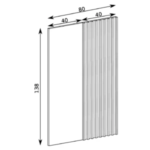 ΠΑΝΕΛ-ΡΑΦΙ ΤΟΙΧΟΥ 80Χ3,2Χ138 - Image 3