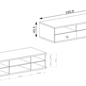 ΕΠΙΠΛΟ TV CALI 161X41X44 - Image 2