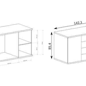 ΣΥΡΤΑΡΙΕΡΑ CALI 143X41X86 - Image 2