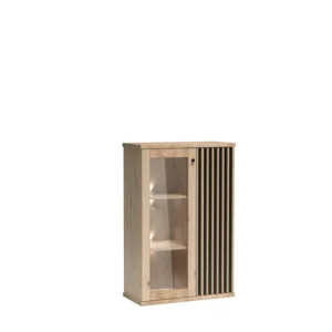 ΒΙΤΡΙΝΑ-ΝΤΟΥΛΑΠΙ ΜΕ ΓΥΑΛΙΝΗ ΠΡΟΣΟΨΗ 87Χ41Χ132 - Image 1