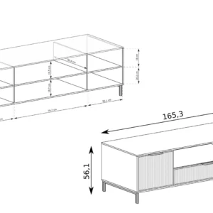 ΕΠΙΠΛΟ TV LINKASTYLES ΣΕ 3 ΧΡΩΜΑΤΑ 165Χ40Χ56 - Image 3
