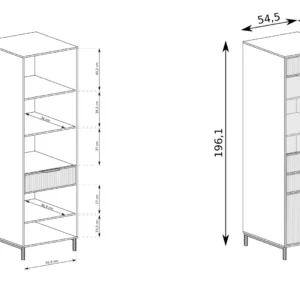 ΒΙΤΡΙΝΑ LINKASTYLES 54Χ40Χ196 - Image 4