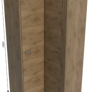 ΓΩΝΙΑΚΗ ΝΤΟΥΛΑΠΑ NATURAL 109X54X201 - Image 2