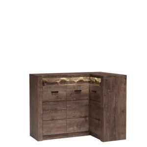 ΚΟΝΣΟΛΑ/ΚΟΜΟΤΑ INDIANAPOLIS ΜΕ LED LIGHT 131X42X104 - Image 3