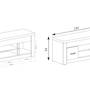 TV ΕΠΙΠΛΟ INDIANAPOLIS ΜΕ LED LIGHT 137X42X53 - Image 4