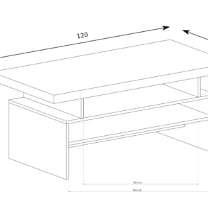 ΤΡΑΠΕΖΑΚΙ ΣΑΛΟΝΙΟΥ INDIANAPOLIS 120X60X60 - Image 4