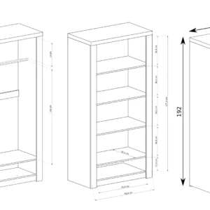 ΝΤΟΥΛΑΠΑ INDIANAPOLIS 96X58X192 - Image 4