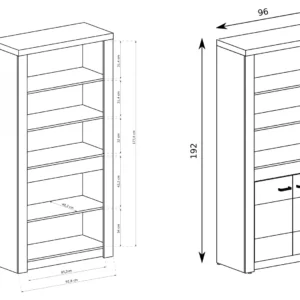 ΒΙΤΡΙΝΑ INDIANAPOLIS ΜΕ LED LIGHT 96X42X192 - Image 4