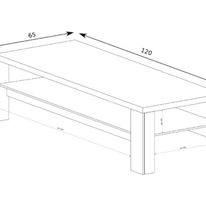 ΤΡΑΠΕΖΙ ΣΑΛΟΝΙΟΥ NATURAL 120Χ65Χ57 - Image 2